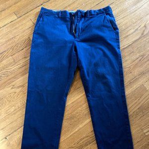 J CREW CHINOS in BEAUTIFUL BOLD BLUE -- Mens Size 35x30